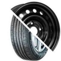 Шина с диском в сборе Massimo OTTIMA PLUS 185/65 R15 88H + Magnetto 15010 AM Black 4*100 6xR15 ET37 DIA60.1
