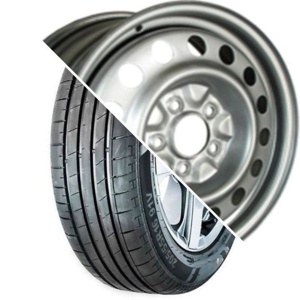 Шина с диском в сборе Massimo OTTIMA PLUS 185/65 R15 88H + Trebl X40014 Silver 4*100 6xR15 ET36 DIA60.1